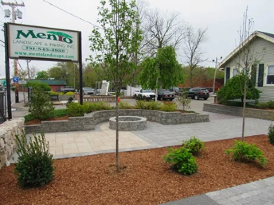 Mento Landscaping and Paving showroom in Braintree, MA